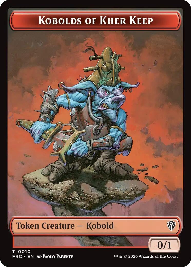 Image for Kobolds of Kher Keep // Phyrexian Mite Double-Sided Token (Commander: Reality Fracture) (10 // 16) (FRC) - Magic: The Gathering