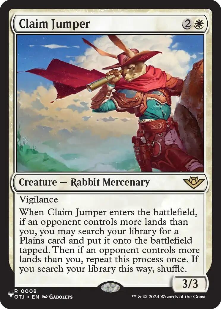 Image for Claim Jumper (The List Reprints) (8) (LIST) - Magic: The Gathering
