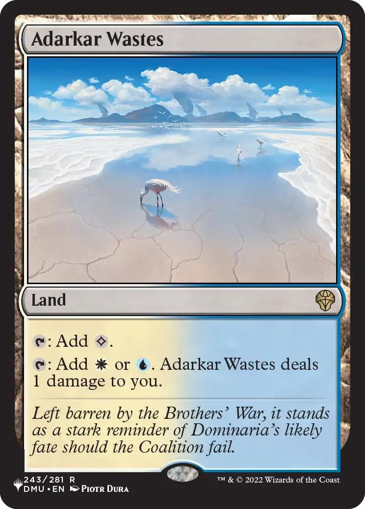 Image for Adarkar Wastes (DMU) (The List Reprints) (243) (LIST) - Magic: The Gathering