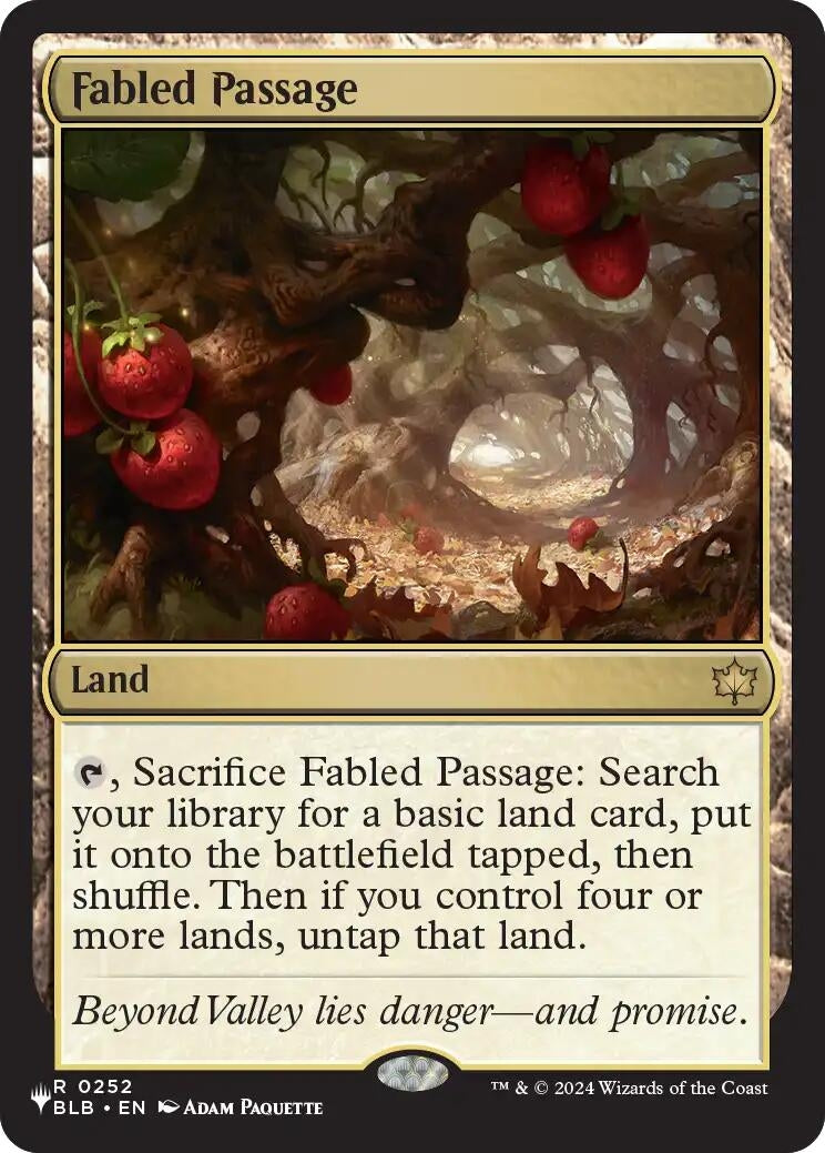 Image for Fabled Passage (BLB) (The List Reprints) (252) (LIST) - Magic: The Gathering