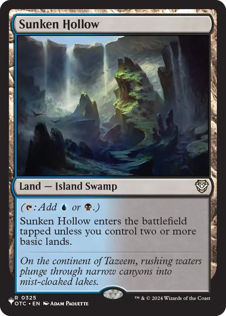 Image for Sunken Hollow (The List Reprints) (LIST) - Magic: The Gathering