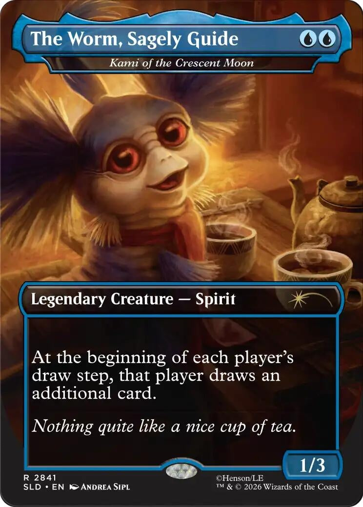 Image for The Worm, Sagely Guide - Kami of the Crescent Moon (Secret Lair Drop Series) (2841) (SLD) - Magic: The Gathering
