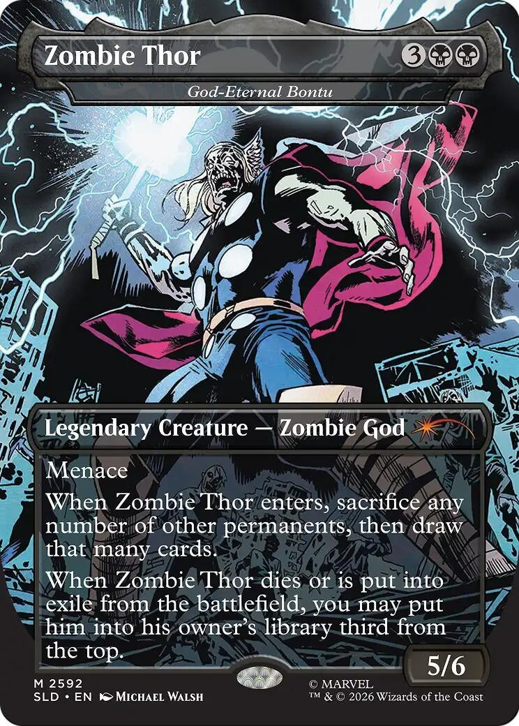 Image for Zombie Thor - God-Eternal Bontu (Secret Lair Drop Series) (2592) (SLD) - Magic: The Gathering