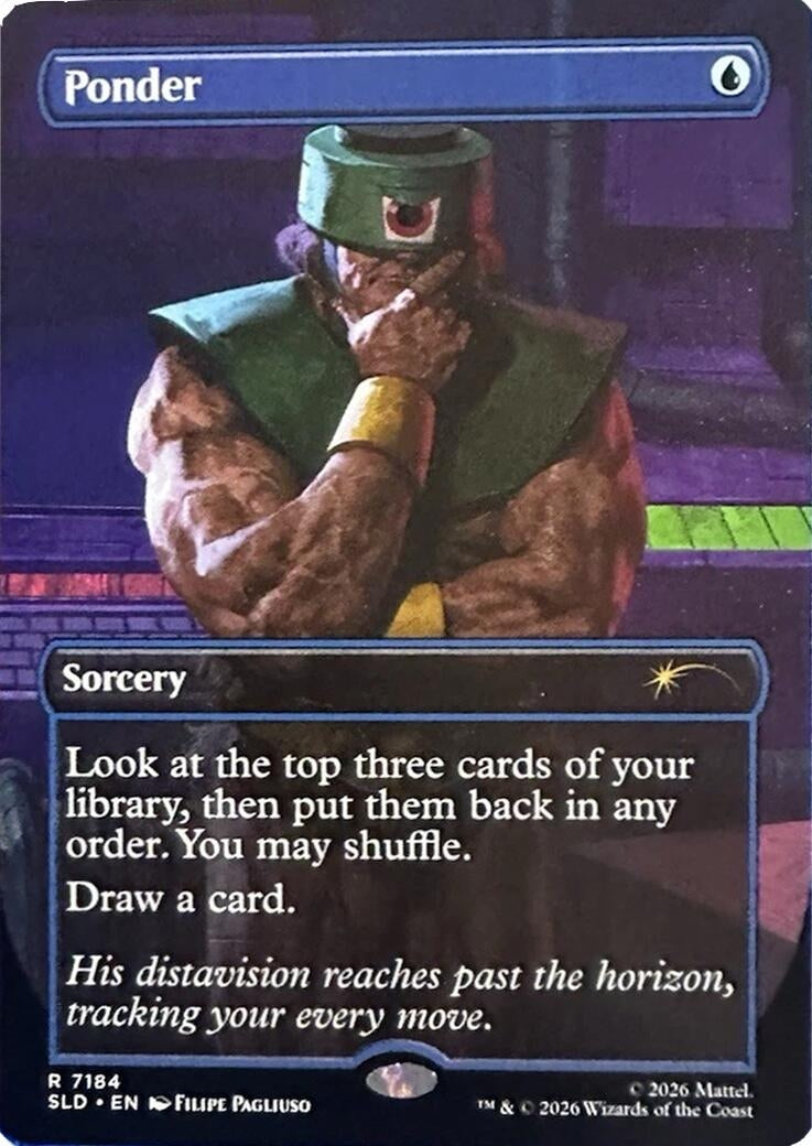 Image for Ponder (7184) (Secret Lair Drop Series) (7184) (SLD) - Magic: The Gathering
