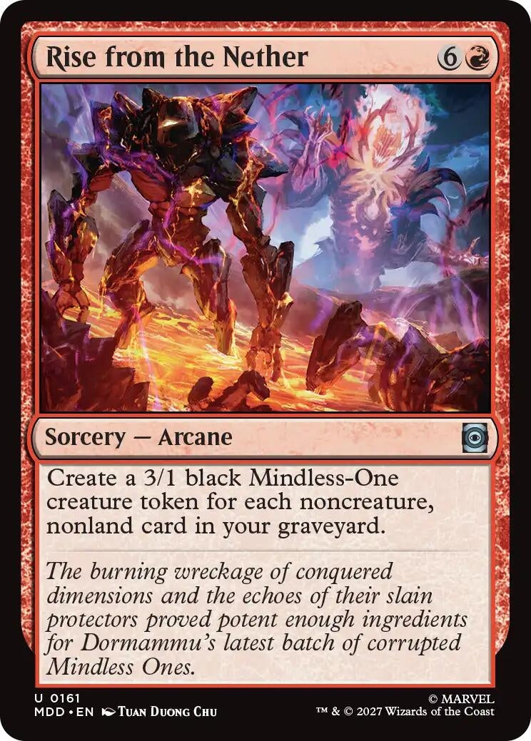 Image for Rise from the Nether (Marvel: Darkhold Destiny) (161) (MDD) - Magic: The Gathering