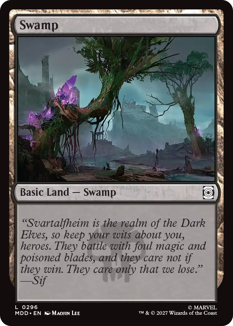 Image for Swamp (0296) (Marvel: Darkhold Destiny) (296) (MDD) - Magic: The Gathering