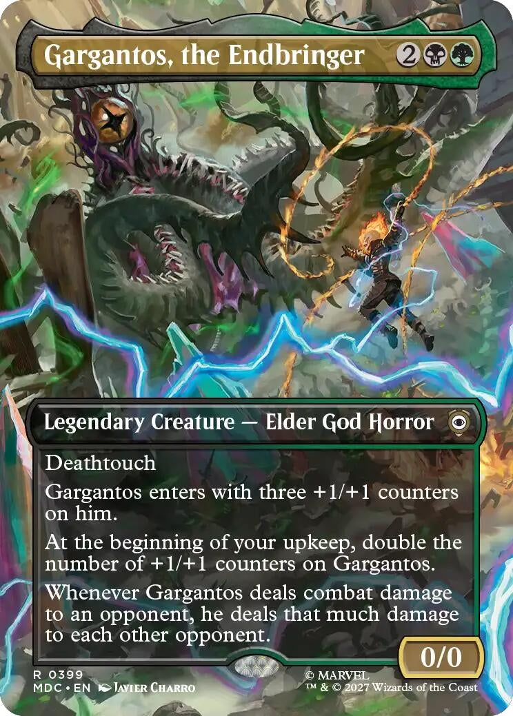 Image for Gargantos, the Endbringer (Borderless) (Commander: Marvel: Darkhold Destiny) (399) (MDC) - Magic: The Gathering
