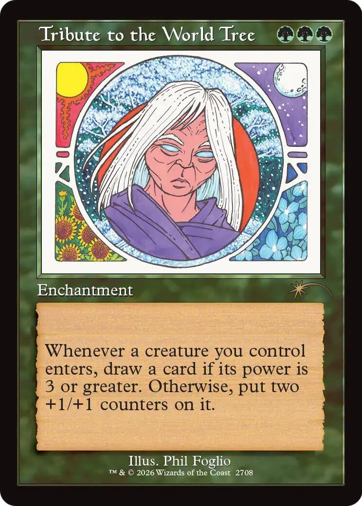 Image for Tribute to the World Tree (Retro Frame) (Secret Lair Drop Series) (2708) (SLD) - Magic: The Gathering