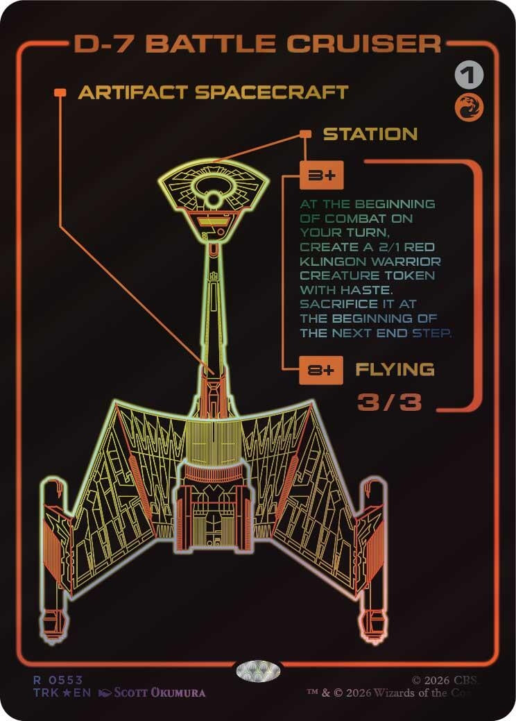 Image for D-7 Battle Cruiser (Showcase) (Star Trek) (553) (TRK) - Magic: The Gathering
