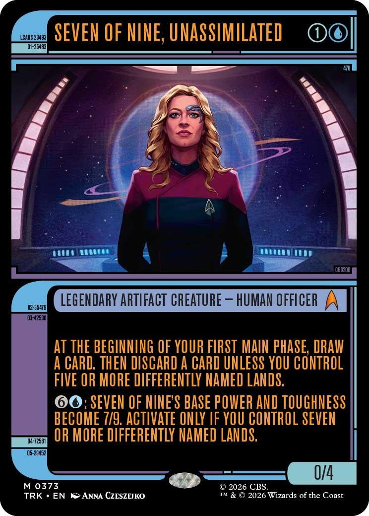 Image for Seven of Nine, Unassimilated (Showcase) (Star Trek) (373) (TRK) - Magic: The Gathering