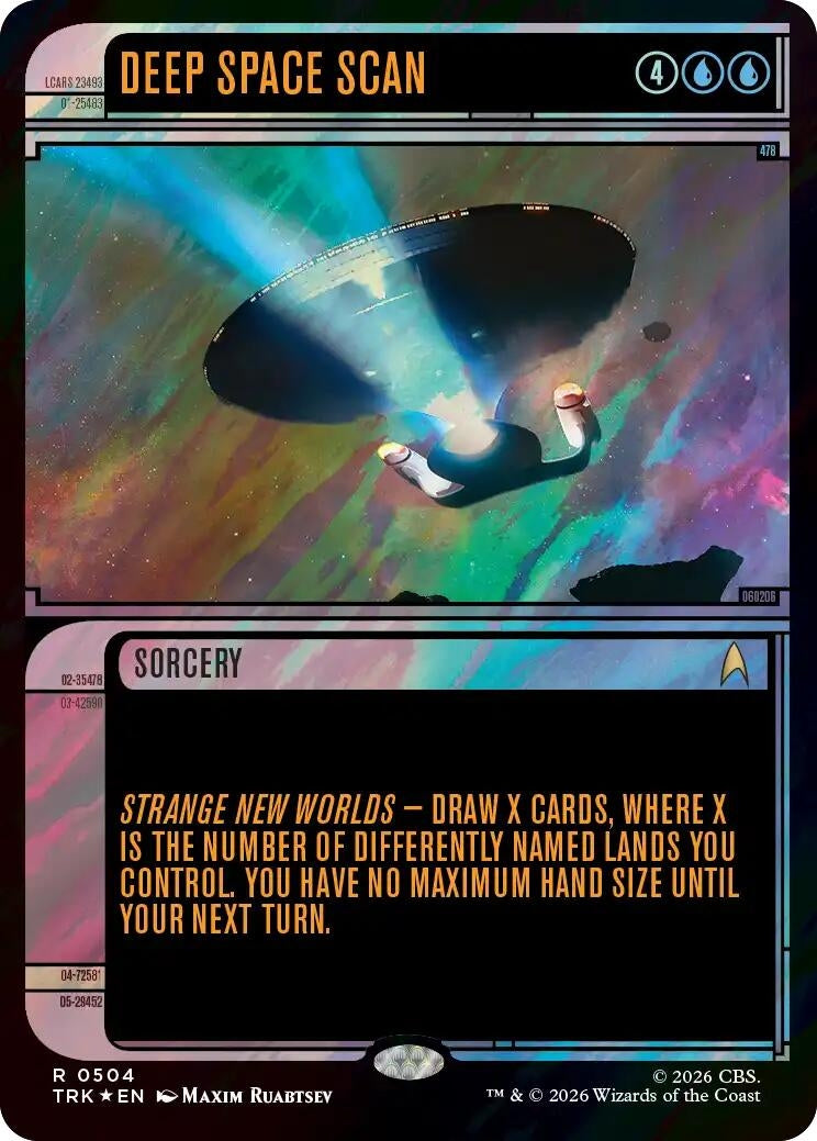 Image for Deep Space Scan (Showcase) (Surge Foil) (Star Trek) (504) (TRK) - Magic: The Gathering
