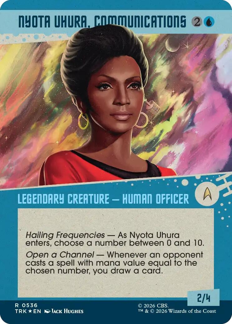 Image for Nyota Uhura, Communications (Showcase) (Surge Foil) (Star Trek) (536) (TRK) - Magic: The Gathering