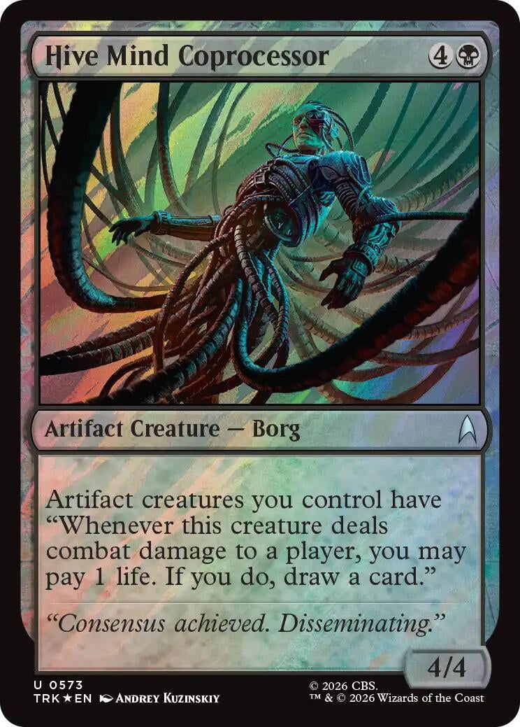 Image for Hive Mind Coprocessor (Surge Foil) (Star Trek) (573) (TRK) - Magic: The Gathering
