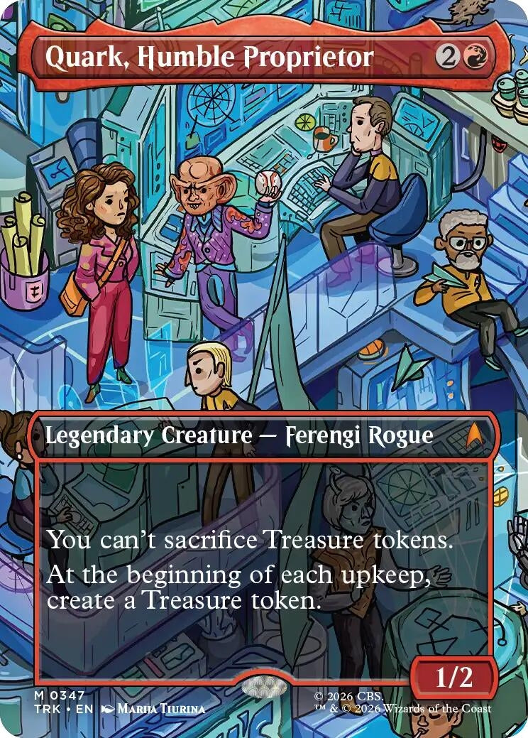 Image for Quark, Humble Proprietor (Borderless) (Star Trek) (347) (TRK) - Magic: The Gathering
