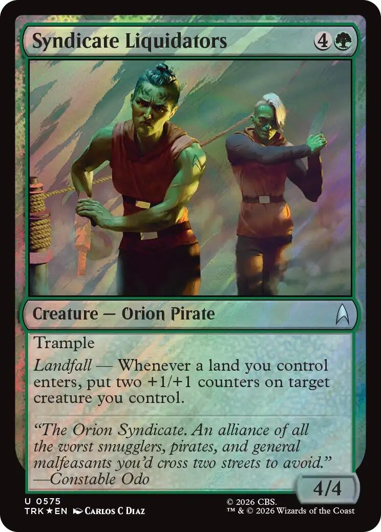 Image for Syndicate Liquidators (Surge Foil) (Star Trek) (575) (TRK) - Magic: The Gathering