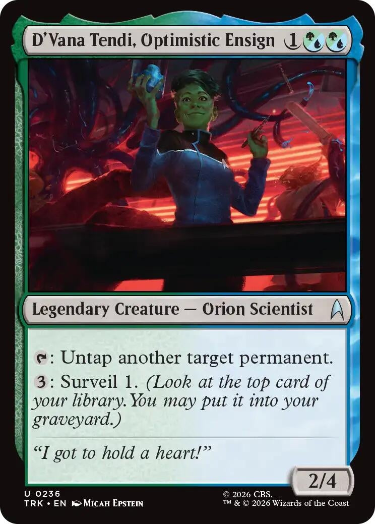 Image for D'Vana Tendi, Optimistic Ensign (Star Trek) (236) (TRK) - Magic: The Gathering