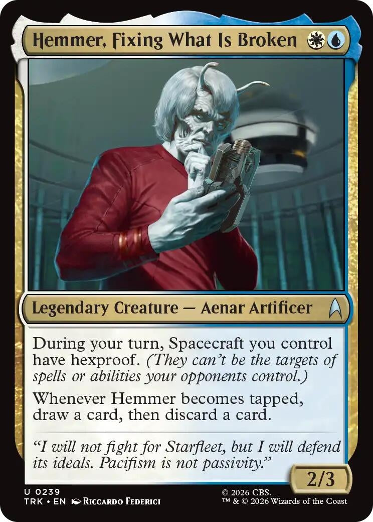 Image for Hemmer, Fixing What Is Broken (Star Trek) (239) (TRK) - Magic: The Gathering