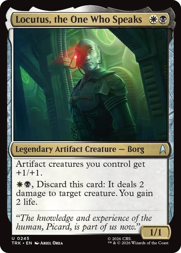 Image for Locutus, the One Who Speaks (Star Trek) (245) (TRK) - Magic: The Gathering