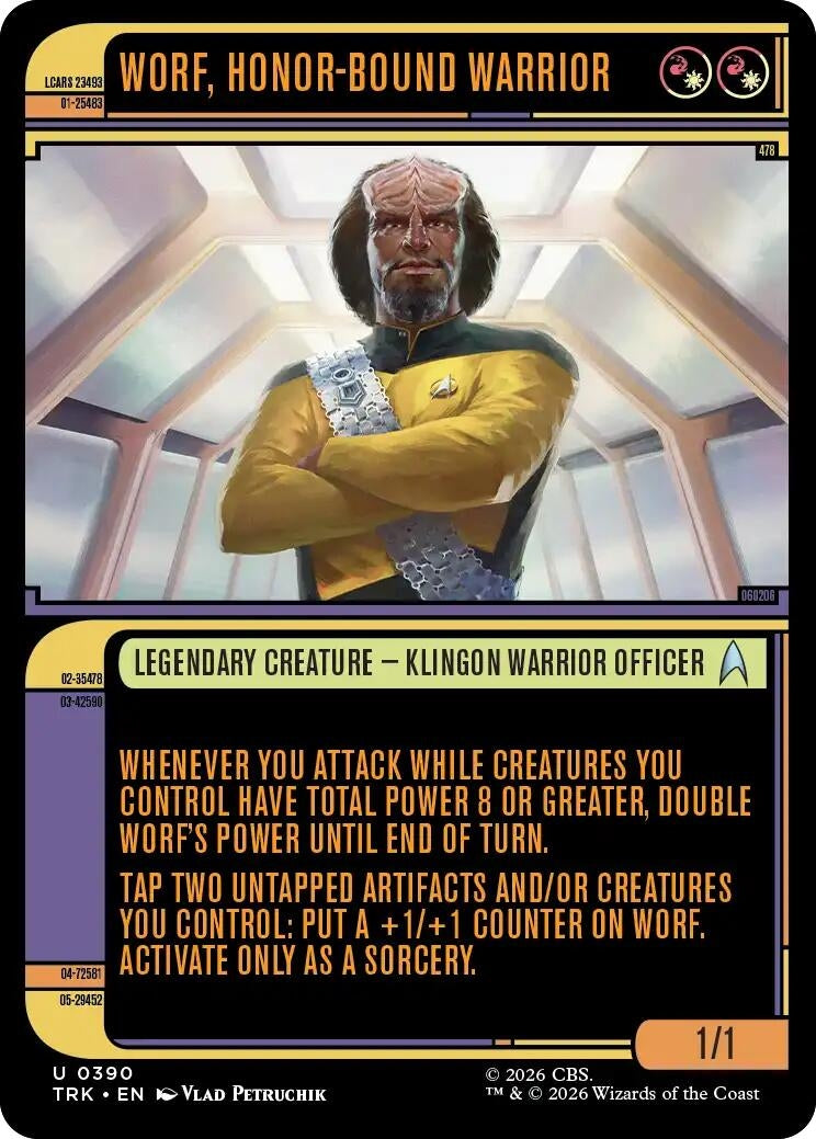 Image for Worf, Honor-Bound Warrior (Showcase) (0390) (Star Trek) (390) (TRK) - Magic: The Gathering