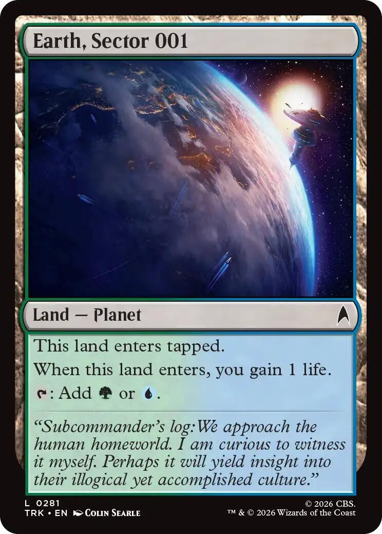 Image for Earth, Sector 001 (Star Trek) (281) (TRK) - Magic: The Gathering