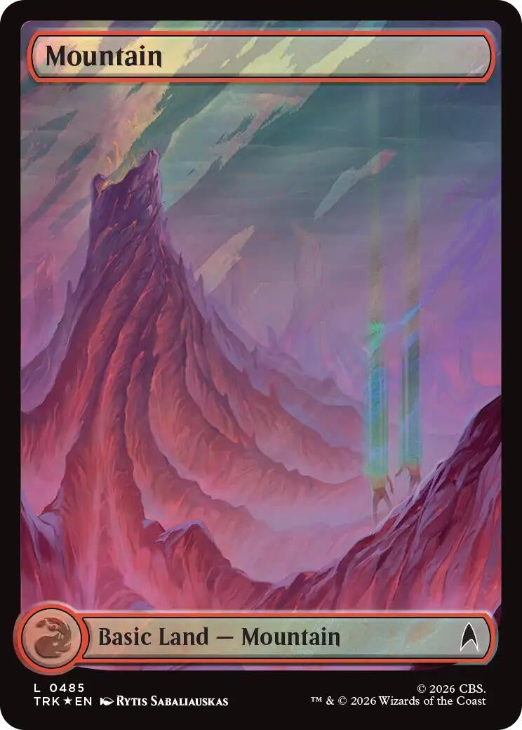 Image for Mountain (0485) (Surge Foil) (Star Trek) (485) (TRK) - Magic: The Gathering