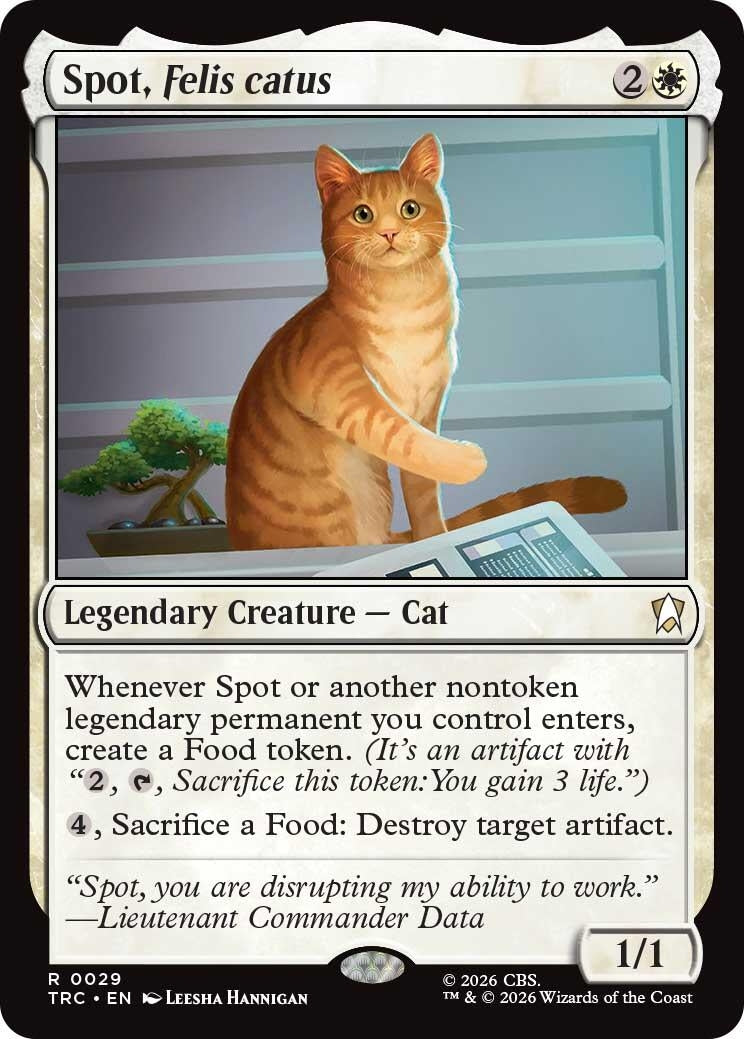 Image for Spot, Felis catus (Commander: Star Trek) (29) (TRC) - Magic: The Gathering