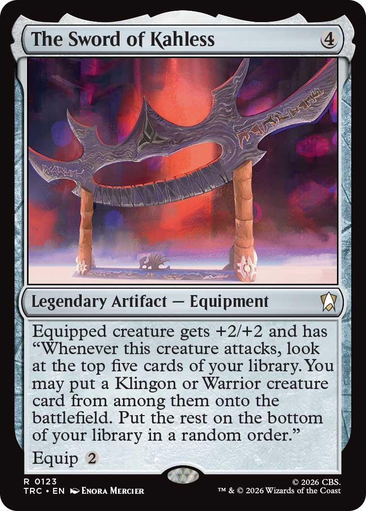 Image for The Sword of Kahless (Commander: Star Trek) (123) (TRC) - Magic: The Gathering