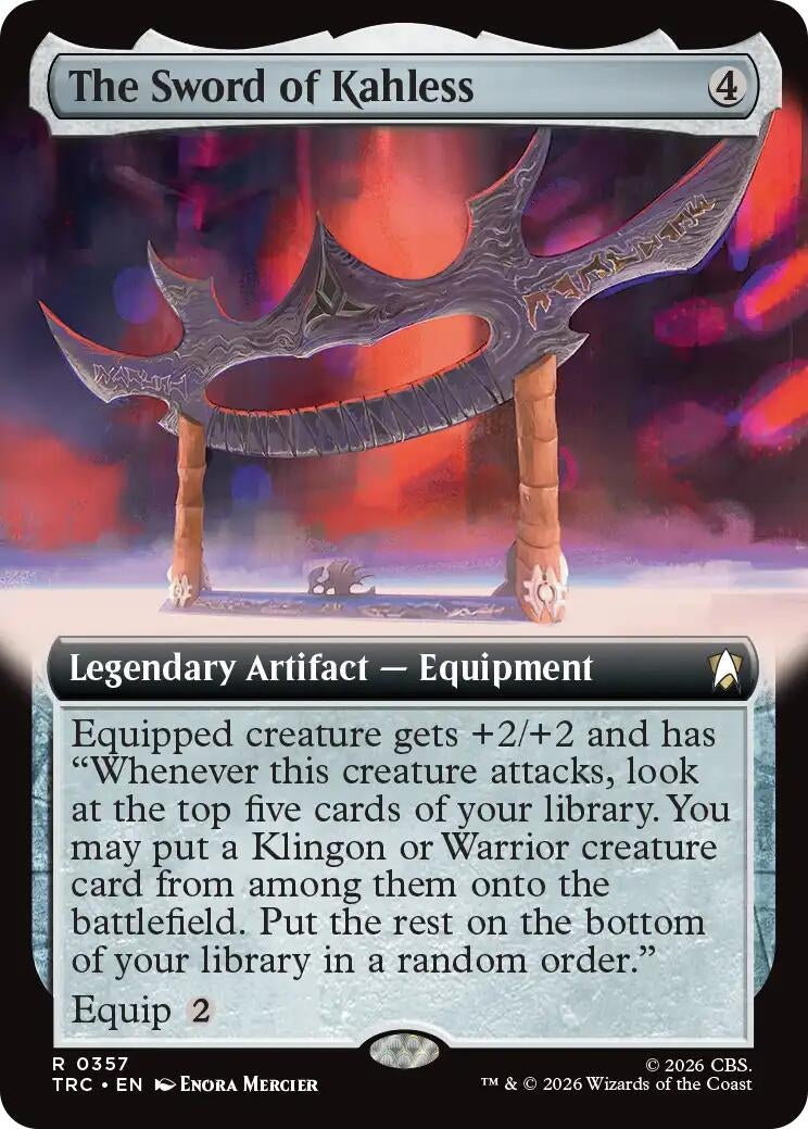 Image for The Sword of Kahless (Extended Art) (Commander: Star Trek) (357) (TRC) - Magic: The Gathering