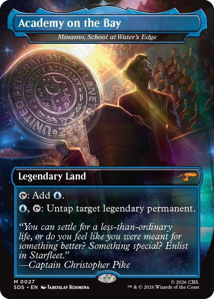 Image for Academy on the Bay - Minamo, School at Water's Edge (Borderless) (Star Trek: Stardates) (27) (SDS) - Magic: The Gathering