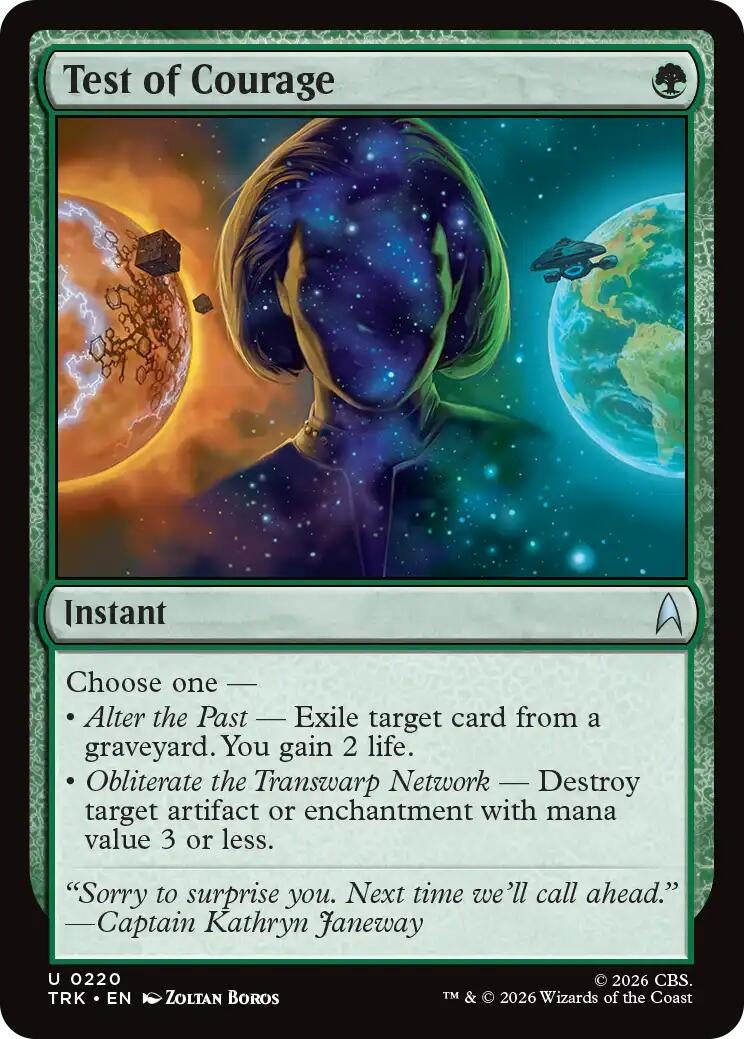 Image for Test of Courage (Star Trek) (220) (TRK) - Magic: The Gathering