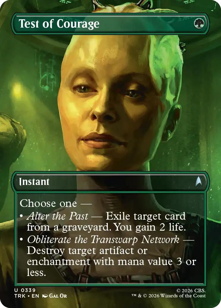 Image for Test of Courage (Borderless) (Star Trek) (339) (TRK) - Magic: The Gathering