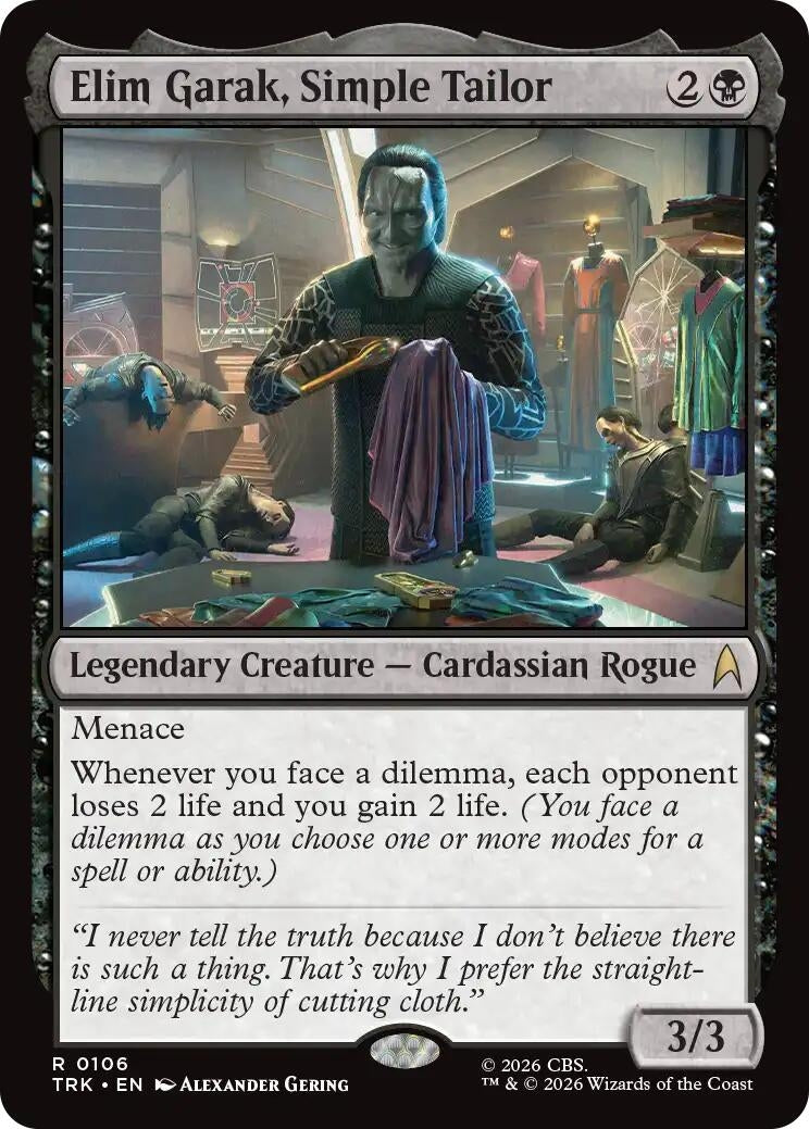Image for Elim Garak, Simple Tailor (Star Trek) (106) (TRK) - Magic: The Gathering