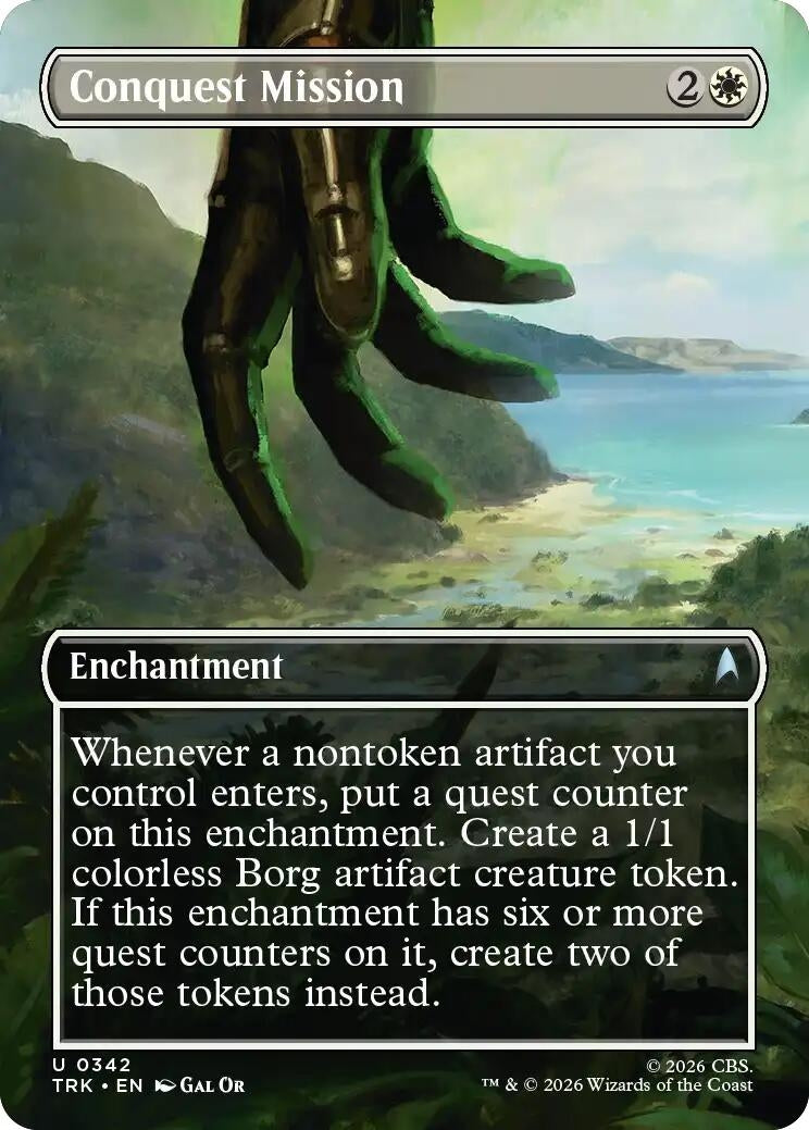 Image for Conquest Mission (Borderless) (Star Trek) (342) (TRK) - Magic: The Gathering