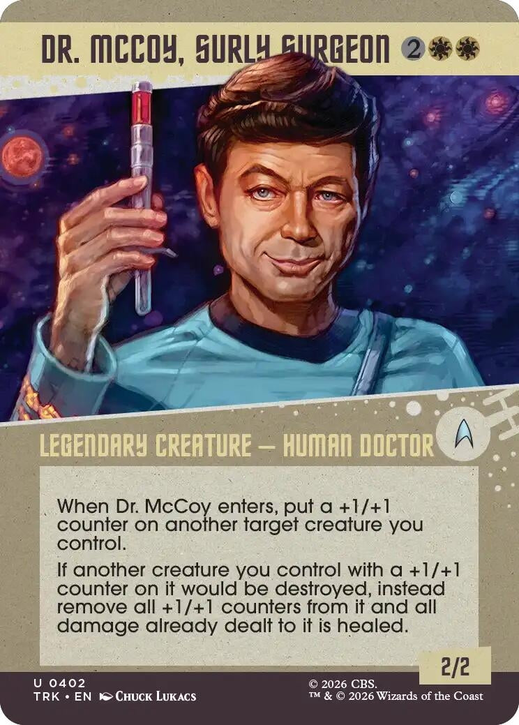 Image for Dr. McCoy, Surly Surgeon (Showcase) (Star Trek) (402) (TRK) - Magic: The Gathering