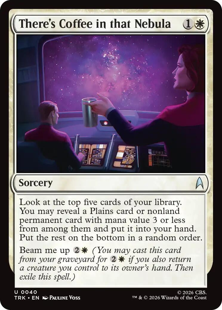Image for There's Coffee in that Nebula (Star Trek) (40) (TRK) - Magic: The Gathering