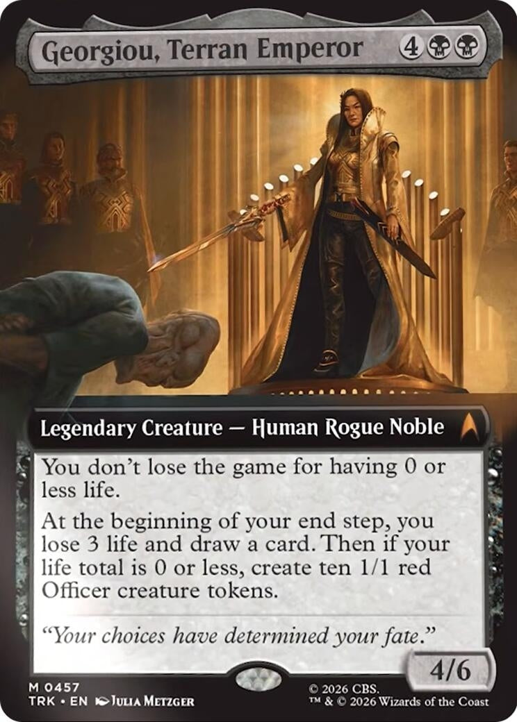 Image for Georgiou, Terran Emperor (Extended Art) (Star Trek) (457) (TRK) - Magic: The Gathering