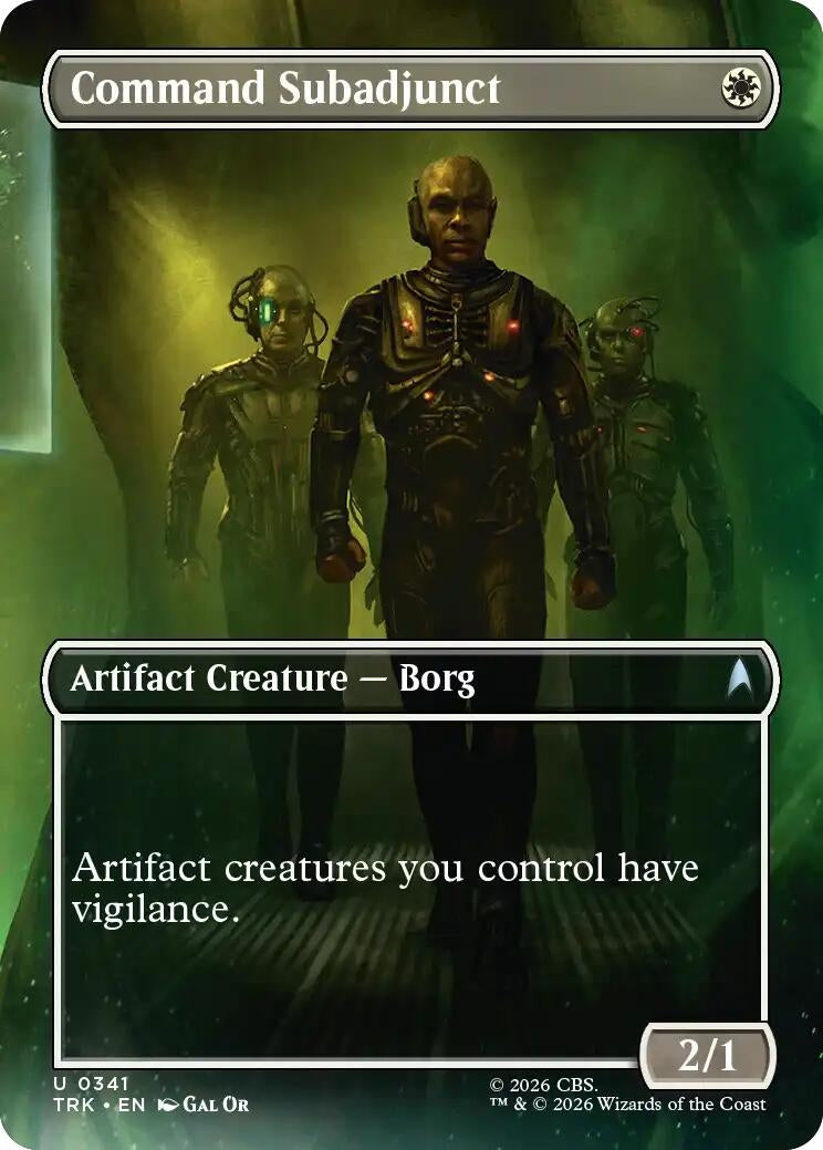 Image for Command Subadjunct (Borderless) (Star Trek) (341) (TRK) - Magic: The Gathering
