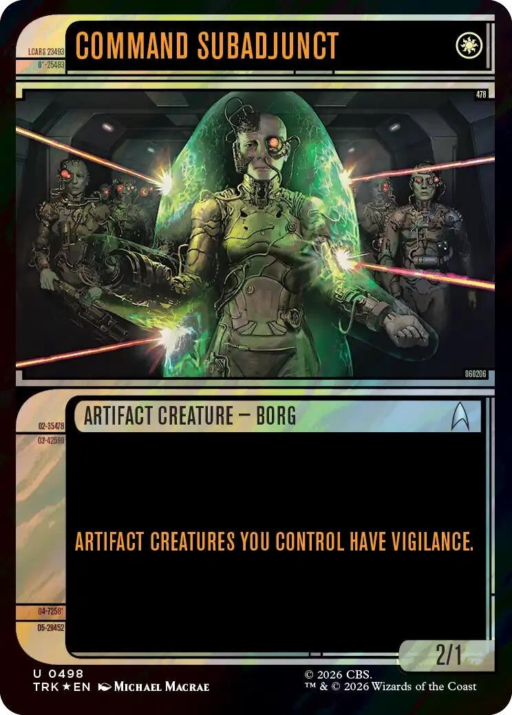 Image for Command Subadjunct (Showcase) (Surge Foil) (Star Trek) (498) (TRK) - Magic: The Gathering