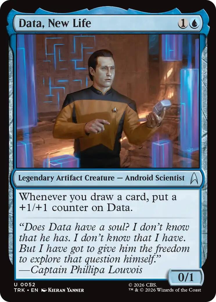 Image for Data, New Life (Star Trek) (52) (TRK) - Magic: The Gathering