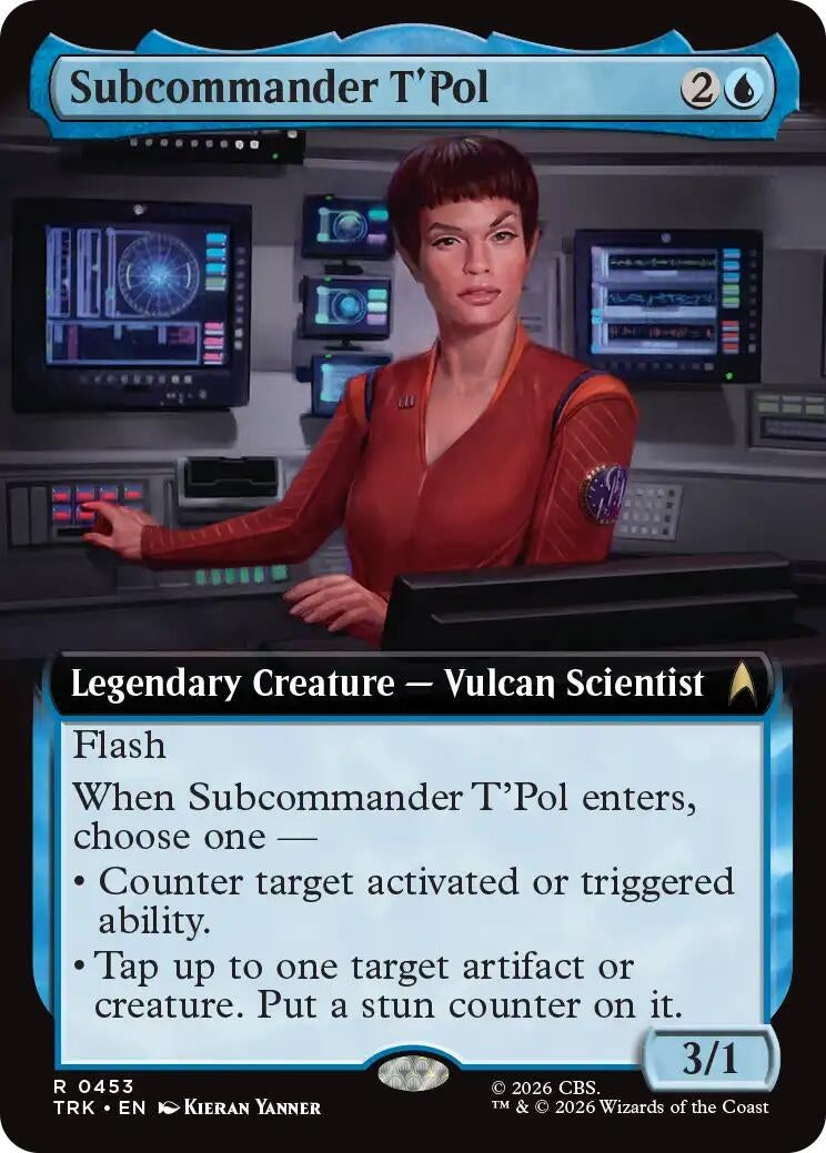 Image for Subcommander T'Pol (Extended Art) (Star Trek) (453) (TRK) - Magic: The Gathering