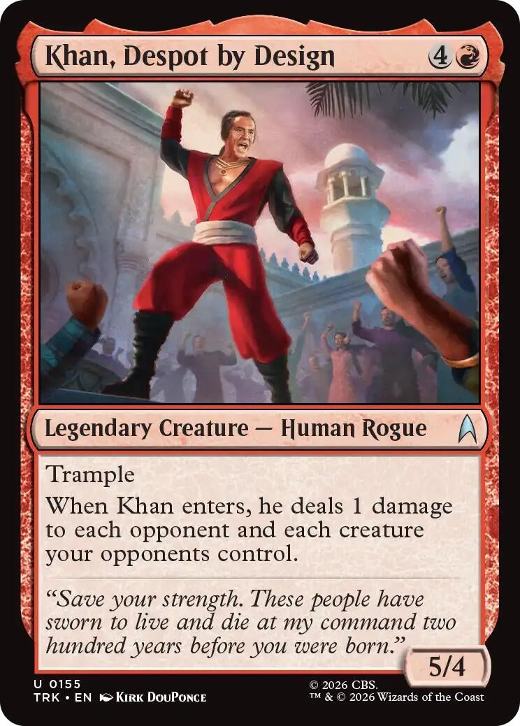 Image for Khan, Despot by Design (Star Trek) (155) (TRK) - Magic: The Gathering