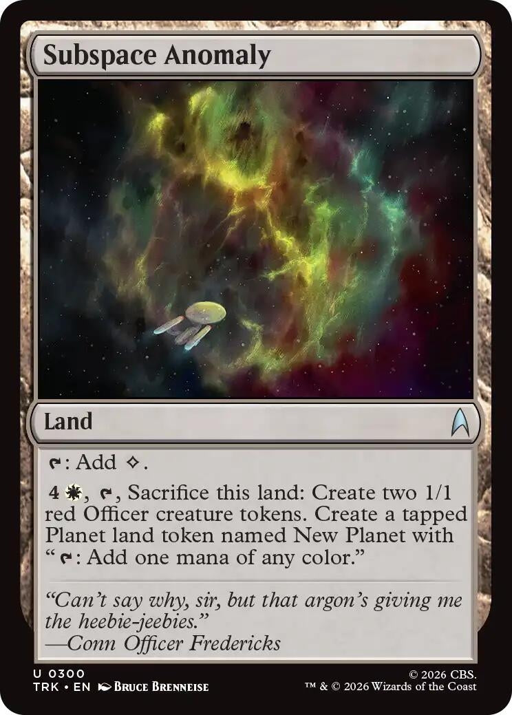Image for Subspace Anomaly (Star Trek) (300) (TRK) - Magic: The Gathering