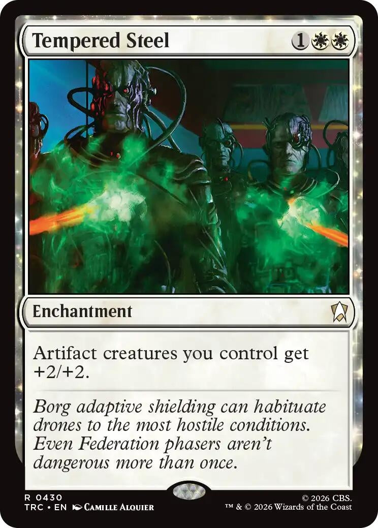 Image for Tempered Steel (Surge Foil) (Commander: Star Trek) (430) (TRC) - Magic: The Gathering