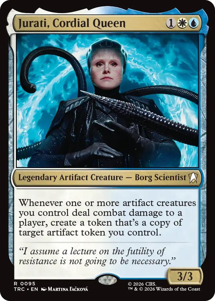 Image for Jurati, Cordial Queen (Surge Foil) (Commander: Star Trek) (95) (TRC) - Magic: The Gathering