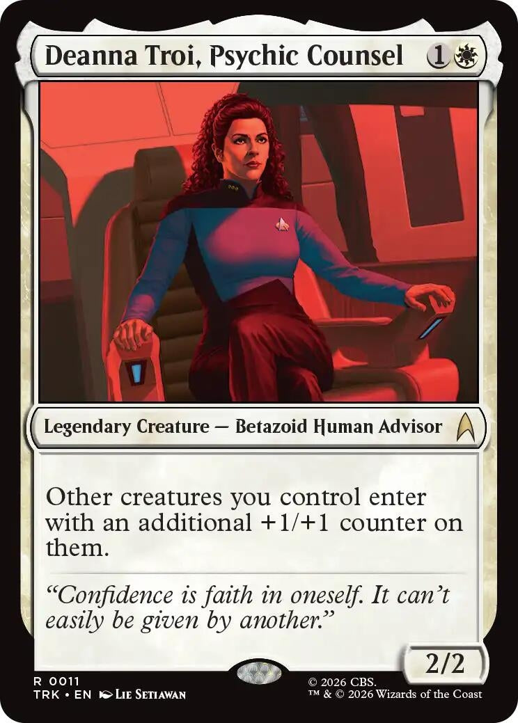 Image for Deanna Troi, Psychic Counsel (Star Trek) (11) (TRK) - Magic: The Gathering