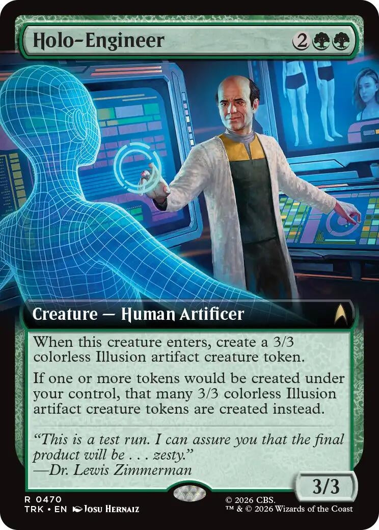Image for Holo-Engineer (Extended Art) (Star Trek) (470) (TRK) - Magic: The Gathering