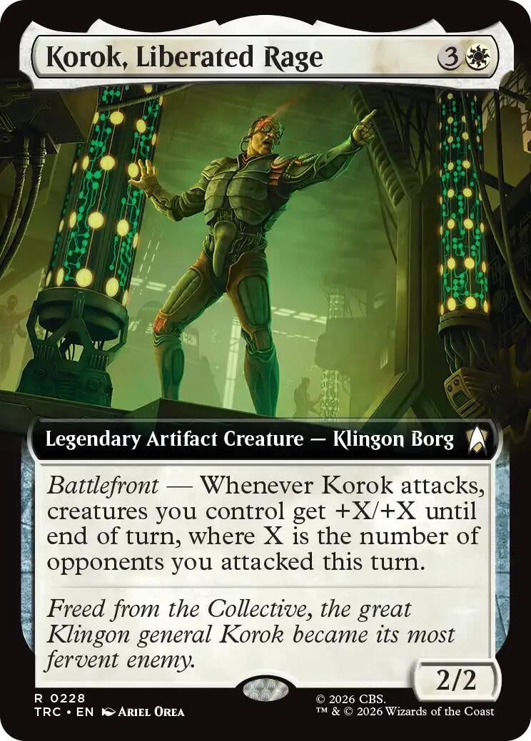 Image for Korok, Liberated Rage (Extended Art) (Commander: Star Trek) (228) (TRC) - Magic: The Gathering