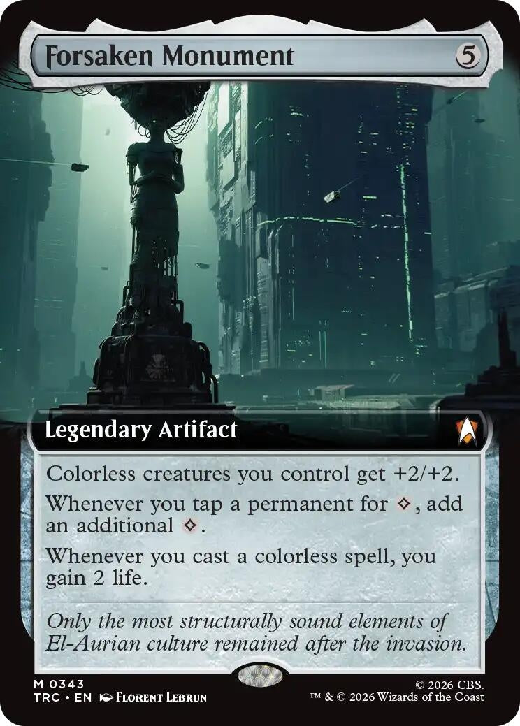 Image for Forsaken Monument (Extended Art) (Commander: Star Trek) (343) (TRC) - Magic: The Gathering