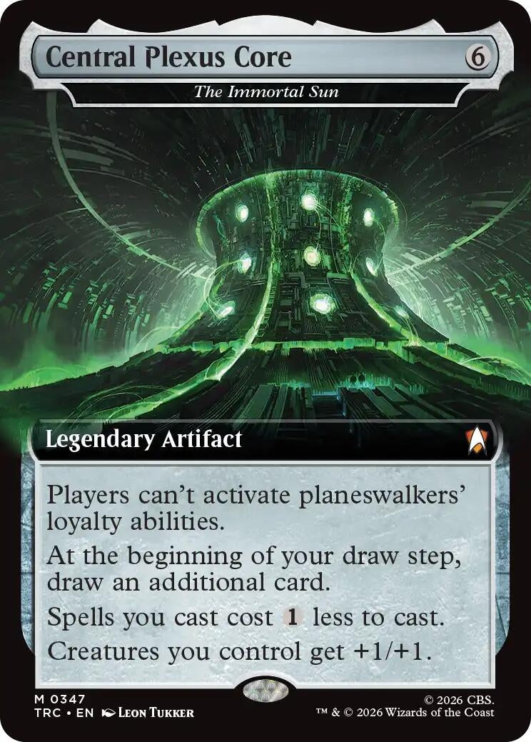Image for Central Plexus Core - The Immortal Sun (Extended Art) (Commander: Star Trek) (347) (TRC) - Magic: The Gathering