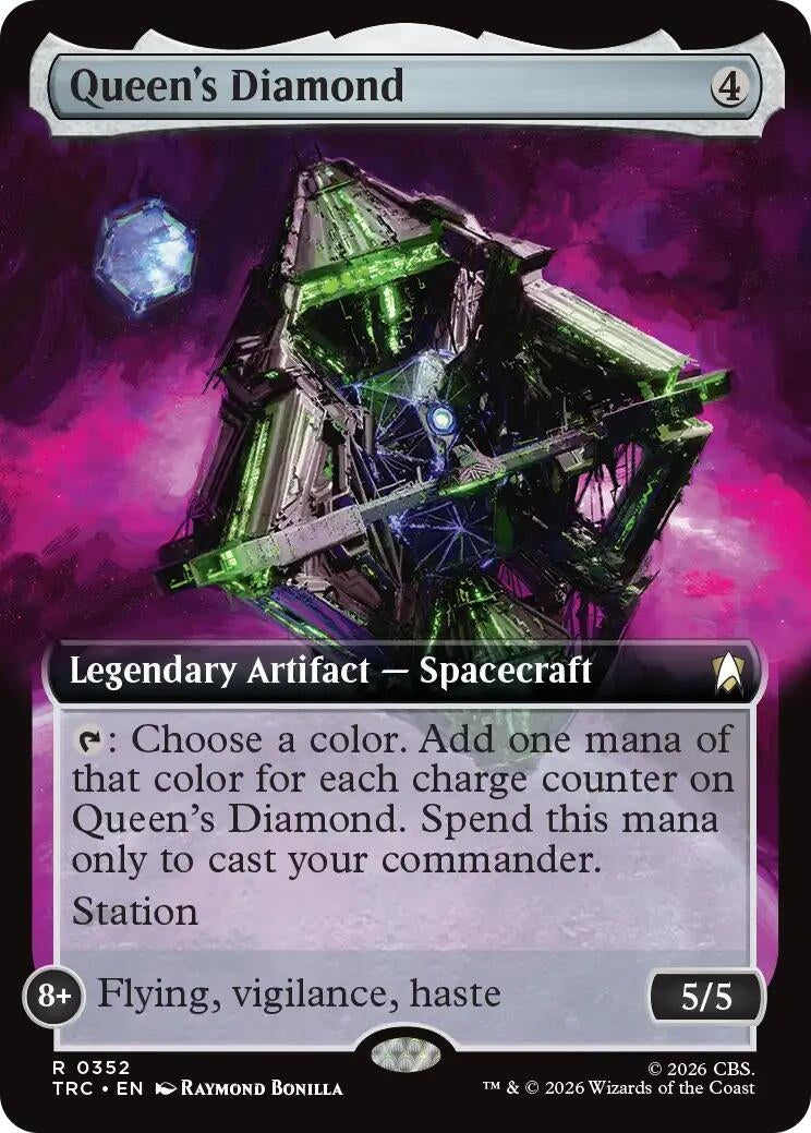 Image for Queen's Diamond (Extended Art) (Commander: Star Trek) (352) (TRC) - Magic: The Gathering